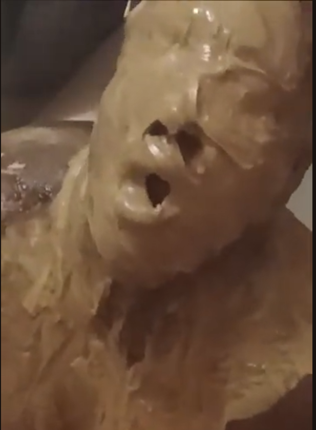 Peanut butter sploshing wam — Peanut Butter Sploshing WetNMessy WAM —