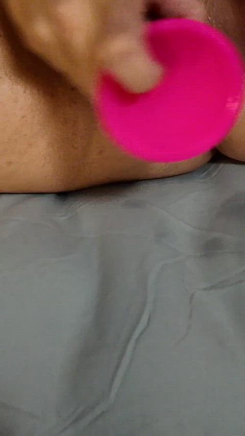 Oiled MILF fingers herself until she squirts in the shower